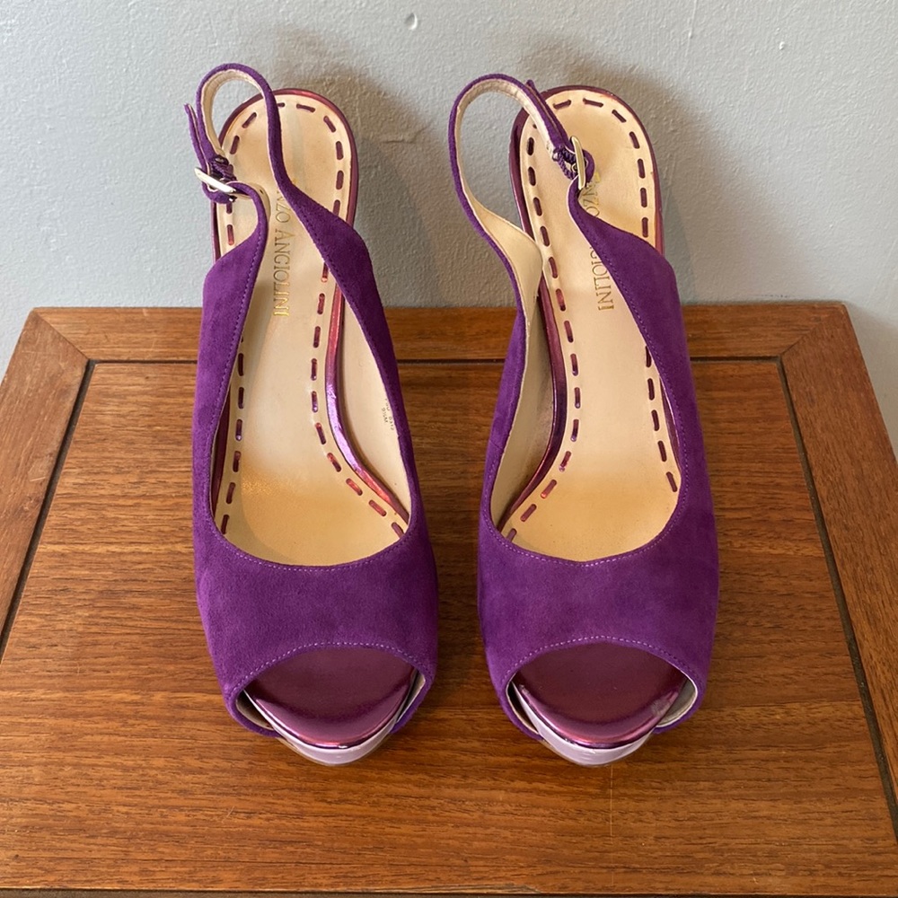 Enzo Angiolini Peep Toe Stiletto Heel, 9.5